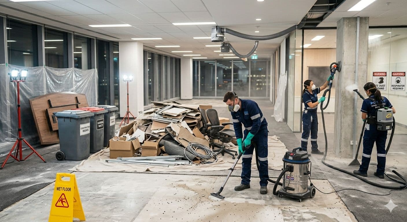 Post-construction cleaning service